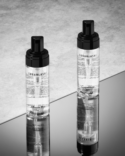 Two bottles of lash extensions Cleansing Base.