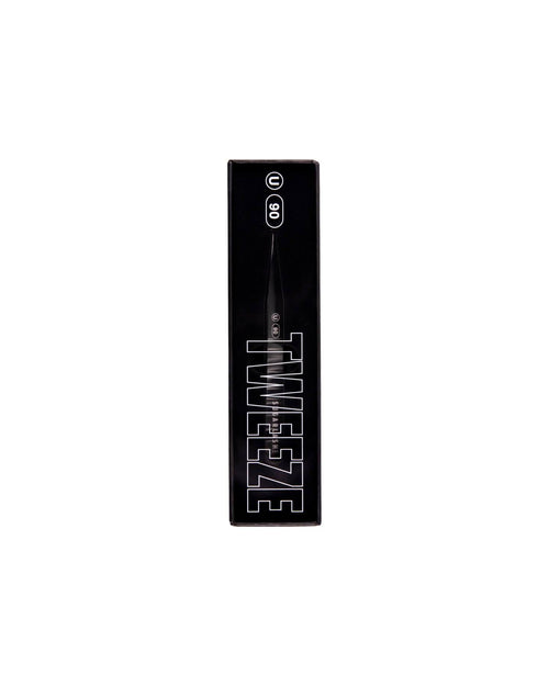 Universal Eyelash Extensions Tweezer U-90 in its box.