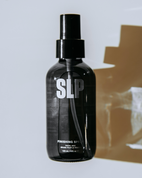 A bottle of Finishing Spray. Use for skin and eyelash extensions